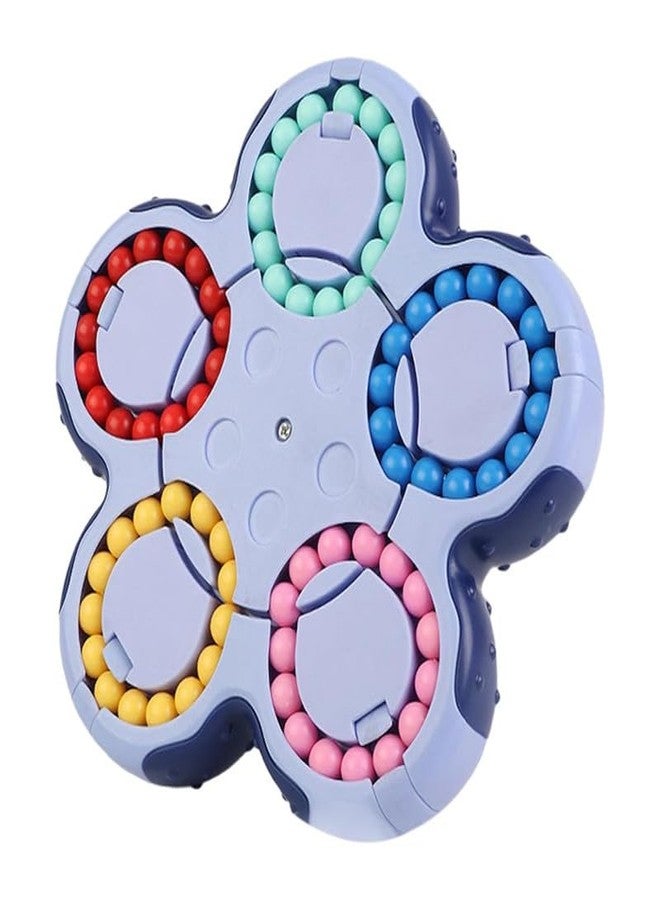 KONIGIN Play Game Kids Bean Rotating Cube Toy Novelty Puzzle for New Year Party Favor Birthday (Blue) - Image 1